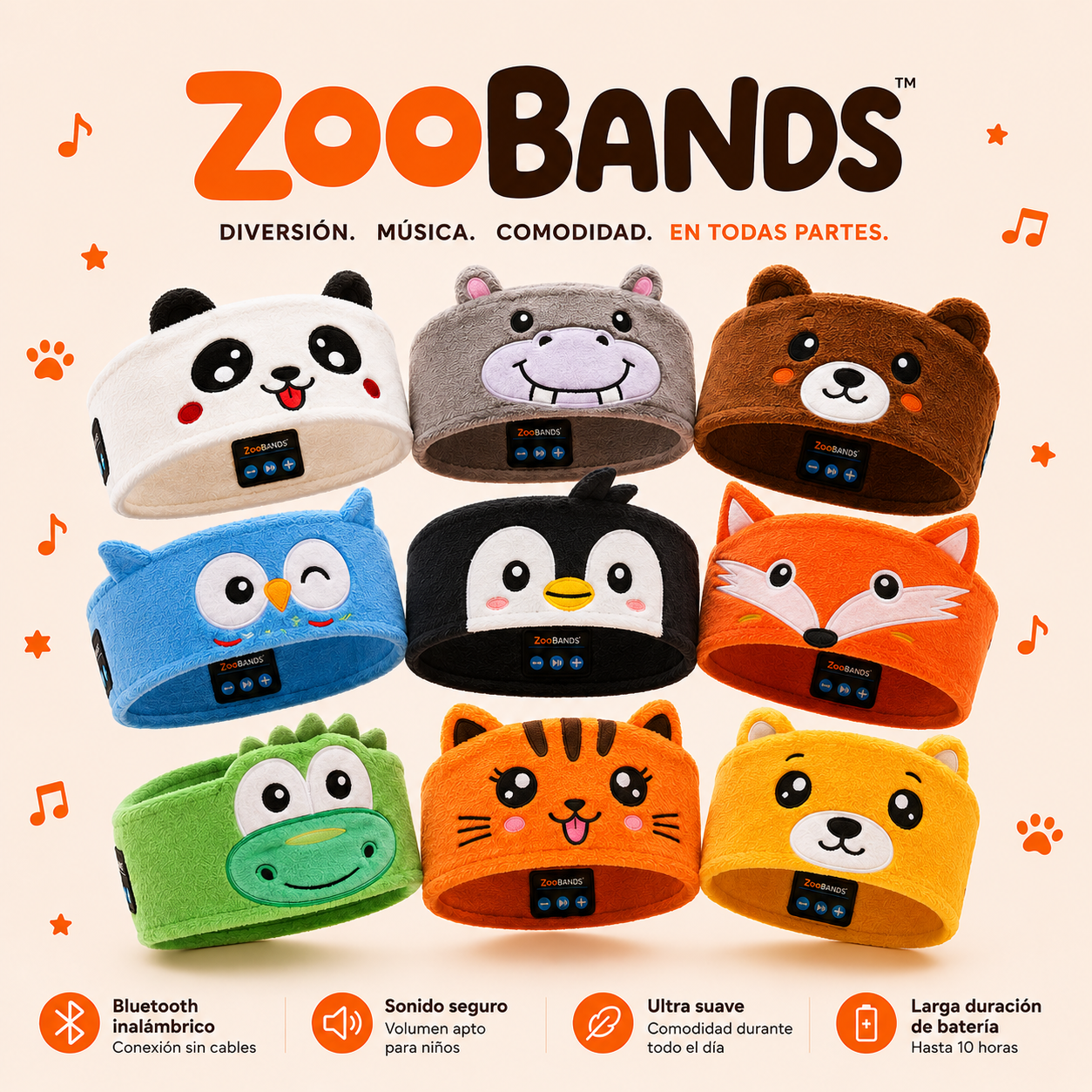 ZooBands Cinta Musical Para Niños